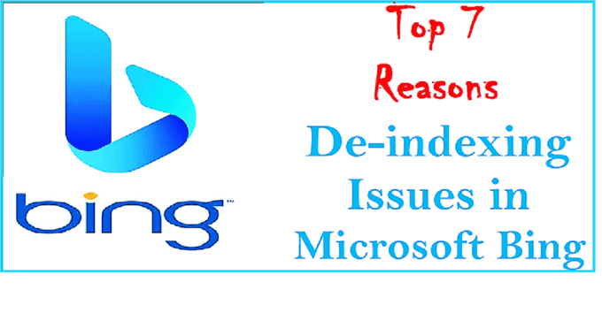 op 7 De-indexing issues in Bing