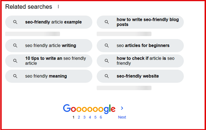  keyword suggestion by Google search result