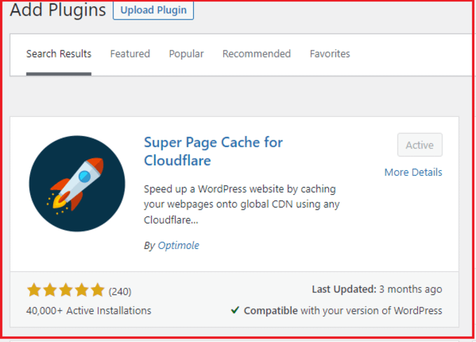 super page cache for cloudflare wordpress Plugin 