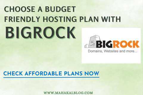 Bigrock Hosting Review in Hindi